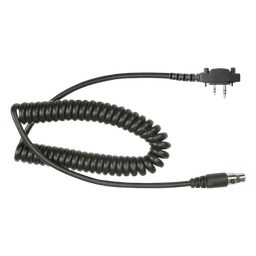 Cable resistente al fuego (UL-914), para auricular HDS-EMB con atenuación de ruido para radios Icom IC-2000/3003/3013/3021/3103/4003/4013/4021/4031/4103/4210/4230, IC-F14, IC-F1000/2000/S/T 