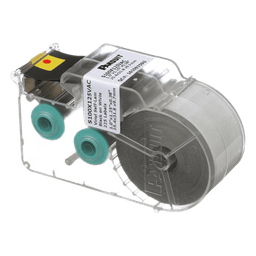 Casete de 225 Etiquetas Autolaminadas de 25.4 x 31.8 mm (1 x 1.25 pulgadas), para Cables de 3 a 7.1 mm (0.12 a 0.28 pulgadas) de Diámetro, Área de Impresión Color Blanco