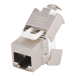 Módulo Jack Keystone Cat6A Blindado (STP) sin Herramienta (Toolless) para Faceplate