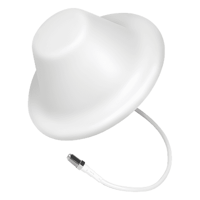 Antena Tipo Domo| 698-960/1710-2700 MHz, 2/4 dB | 75 Ohm, con conector F Hembra.