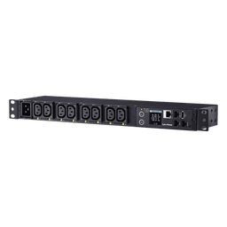 PDU Switchable y Monitoreable por Toma, para Distribución de Energía, Entrada 200-240 Vca NEMA L6-20P, Con 8 Salidas C13, Horizontal 19in, 2UR