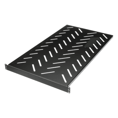 Charola para Soportar Equipos en Rack de 19" de 4 Postes, Profundidad Máxima de 36 in, Capacidad de Carga de 113 kg, 1 UR