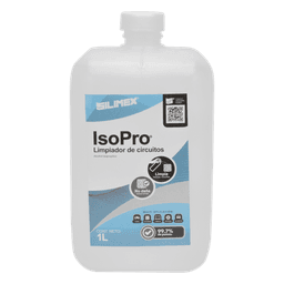 Alcohol Isopropilico para limpieza de equipos de vídeo, fibra óptica, cómputo, y equipo telefónico 1000 mL