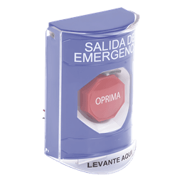 Botón de Salida de Emergencia / Tapa Protectora de Policarbonato / Restablecimiento con Llave / Sello Hermético 3R / Rango -40°C a 121°C