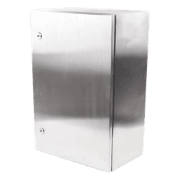 Gabinete de Acero Inoxidable IP66 Uso en Intemperie (400 x 600 x 250 mm) con Placa Interna Galvanizada.