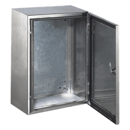 Gabinete de Acero Inoxidable IP66 Uso en Intemperie (600 x 800 x 200 mm) con Placa Interna Galvanizada.