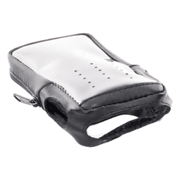 Funda de Piel Reforzada, Versión 2 de Fácil Acceso y Cubierta Frontal de Plástico Transparente para los Radios TK-2000KV2, TK-3000KV2