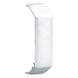 Unión recta de tapa, para uso con canaleta T45, Material PVC Rígido, Color Blanco Mate