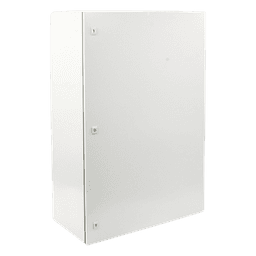 Gabinete de Acero IP66 Uso en Intemperie (800 x 1200 x 400 mm) con Placa Trasera Interior Metálica y Compuerta Inferior Atornillable (Incluye Chapa y Llave).