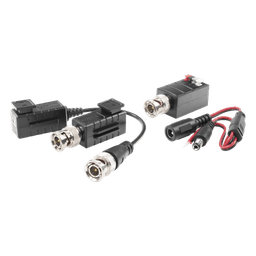 Kit de TRANSCEPTORES DE VIDEO DE LARGO ALCANCE / 320 Metros / Resolución 720P y 1080P / Cat 5e/6 / Compatible con cámaras HD-TVI/CVI/AHD/CVBS / Alimente solo el Receptor / Protección Interconstruida contra sobretensión.