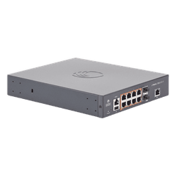 Switch cnMatrix EX2010-P capa 3 de 10 puertos(8 PoE Gigabit 802.3af/at, 2 SFP, 1 consola, 1 MNGMT, 1 USB)  administración desde la Nube (MX-EX2010PXA-U)