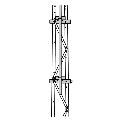 Mástil 2-3/8" x 1.8 m para Montaje en Cara de Torre Super Titan Secciones 1 a 3. 