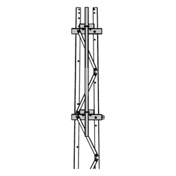 Mástil 2-3/8" x 1.8 m para Montaje en Cara de Torre Super Titan Secciones 3 a 7.