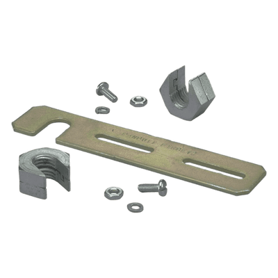 Soporte de Montaje a Techo, para Canaletas FiberRunner 2X2 o 4X4, Uso con Varilla Roscada de 1/2", Color Negro