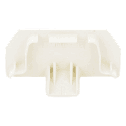 Tapa Final, para uso con canaleta T45, Material PVC Rígido, Color Blanco Mate