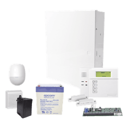 Kit de alarma de intrusión cableado VISTA-48LA con sensor de movimiento, contactos magnéticos, sirena de 15 W, batería y transformador