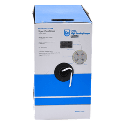 Bobina de Cable UTP Cat5e para Exterior en Color Blanco / 305 Metros (1000 Pies) / Certificada UL / Sin Blindaje