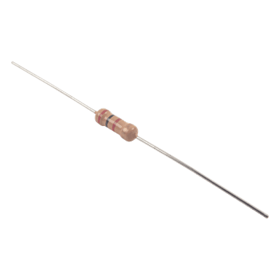 Resistencia de 2 k Ohm 1/2 Watt, 5% Axial, Película de Carbón.