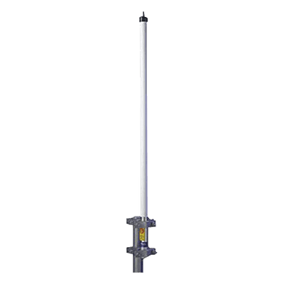Antena base UHF 440-460 MHz, Fibra de Vidrio, 10 dB de Ganancia, Serie HX para Climas Extremos