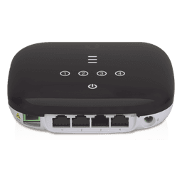 UFiber WiFi 802.11n GPON ONU, Unidad de red óptica con 1 puerto WAN GPON (SC/APC) + 4 puertos LAN Gigabit Ethernet
