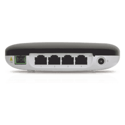 UFiber WiFi 802.11n GPON ONU, Unidad de red óptica con 1 puerto WAN GPON (SC/APC) + 4 puertos LAN Gigabit Ethernet