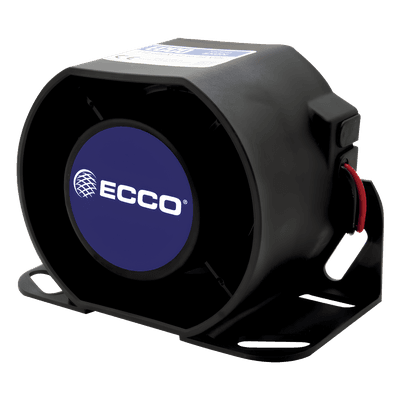 Alarma de reversa vehicular con montaje para superficies, 12-36 Vcc, 112 dBA