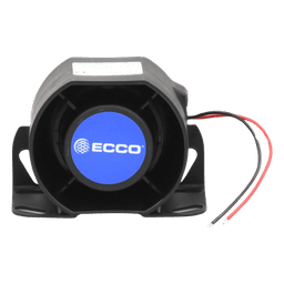 Alarma de reversa vehicular con montaje para superficies, 12-36 Vcc, 112 dBA