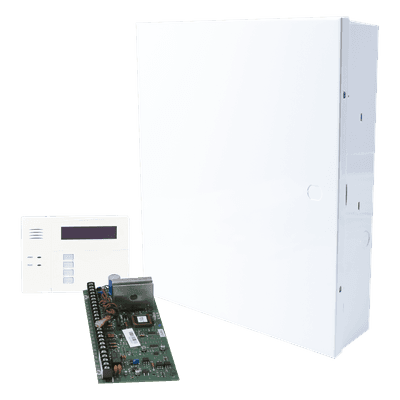 Panel de alarma de intrusión con teclado alfanumérico y receptor inalámbrico 6162RF integrado, hasta 48 zonas