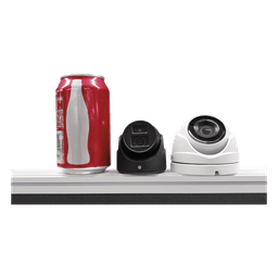 Ultra Mini Turret TURBO 2 Megapixeles (1080p) / Gran Angular / Lente 2.8 mm / 20 mts IR EXIR / Exterior IP67 / 4 Tecnologías (TVI / AHD / CVBS) / dWDR / Color Negro