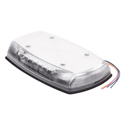 Mini Barra de Luces LED / Cobertura 360° / Óptica TIR de Largo Alcance / 18 Patrones Flash / IP65 / SAE J845 Clase II / 12-24V DC