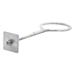 Ancla con Aro, largo: 40 cm. de 1/2" de espesor para Losa o Pared. Galvanizado por Inmersión.