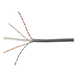 Bobina de Cable UTP Reelex, de 4 Pares, Desempeño Cat6, PVC (CM), Color Gris, 24 AWG, 305 Metros (1000 Pies)