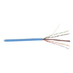 Bobina de Cable UTP Cat6, 23 AWG de 4 Pares, Alto Desempeño, PVC (CMR), 305 Metros (1000 Pies) Reelex (Color: Azul)