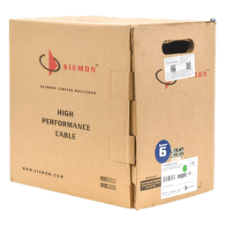 Bobina de Cable UTP Cat6, 23 AWG de 4 Pares, Alto Desempeño, PVC (CMR), 305 Metros (1000 Pies) Reelex (Color: Azul)