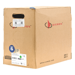 Bobina de Cable UTP Cat6, 23 AWG de 4 Pares, Alto Desempeño, PVC (CMR), 305 Metros (1000 Pies) Reelex (Color: Azul)