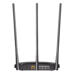 Router N de alta potencia 300 Mbps / 1 Puerto WAN 10/100 / 3 Puertos LAN 10/100 / Chip PA (potencia transmisión 2x) / 3 Antenas de 7 dBi