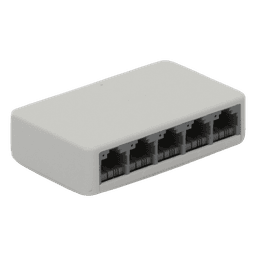 Switch NO Administrable / Para escritorio /  5 puertos 10/100 Mbps / Diseño Compacto / Plug and Play