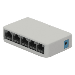Switch NO Administrable / Para escritorio /  5 puertos 10/100 Mbps / Diseño Compacto / Plug and Play