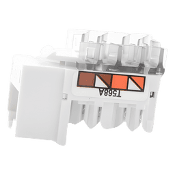 Jack RJ45 / Categoría 6 / 8 Conductores / Snap-In para Frame 6 Puertos / Color Blanco