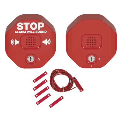 Alarma Multifunción Exit Stopper® Con Bocina Remota, Para Puertas Dobles, Solo Interiores