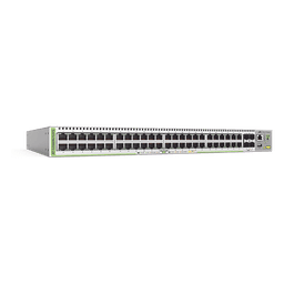 Switch PoE+ Administrable CentreCOM GS980M, Capa 3 de 48 puertos 10/100/1000Mbps + 4 SFP Gigabit, 740 W
