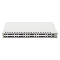 Switch PoE+ Administrable CentreCOM GS980M, Capa 3 de 48 puertos 10/100/1000Mbps + 4 SFP Gigabit, 740 W