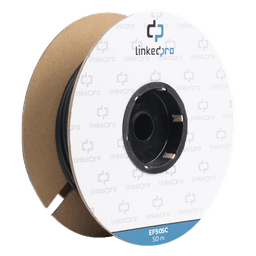 Carrete de Fibra Óptica Monomodo con Conectores SC-SC Duplex, Reforzada con Kevlar, de 50 Metros (164.04 Pies), Para Instalaciones Subterráneas por Tubería