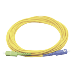Jumper de Fibra Óptica Monomodo SC/UPC SC/APC Simplex, Color Amarillo 1 Metro (3.28 Pies)