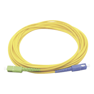 Jumper de Fibra Óptica Monomodo SC/UPC-SC/APC Simplex, Color Amarillo 3 Metros (9.84 Pies)