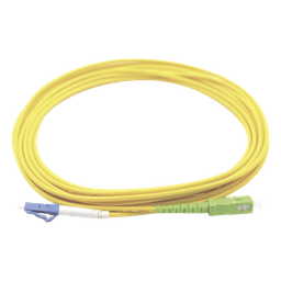 Jumper de Fibra Óptica Monomodo LC/UPC-SC/APC Simplex, Color Amarillo 3 Metros (9.84 Pies)