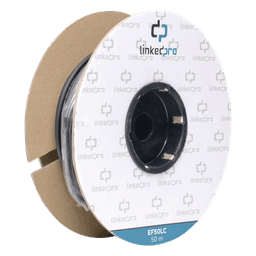 Carrete de Fibra Óptica Monomodo con Conectores LC-LC Duplex, Reforzada con Kevlar, de 50 Metros (164.04 Pies), Para Instalaciones Subterráneas por Tubería