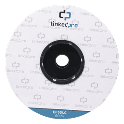 Carrete de Fibra Óptica Monomodo con Conectores LC-LC Duplex, Reforzada con Kevlar, de 50 Metros (164.04 Pies), Para Instalaciones Subterráneas por Tubería