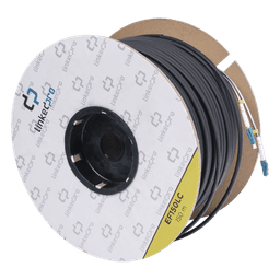 Carrete de Fibra Óptica Monomodo con Conectores LC-LC Duplex, Reforzada con Kevlar, de 150 Metros (492.13 Pies), Para Instalaciones Subterráneas por Tubería