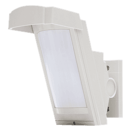 Detector PIR para Exterior / 12 m (39.4 ft) / 85° / Montaje 2.5-3 m / Cableado / Lógica Inteligente Antimascota / Doble Blindaje / Compatible Universal